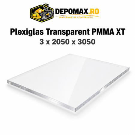 Plexiglas transparent PMMA XT 3 x 2050 x 3050 mm